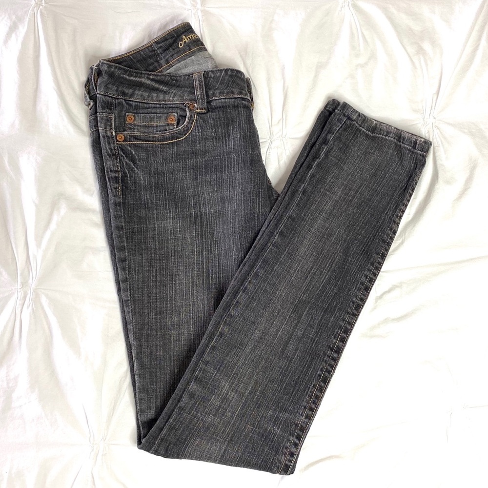 American Eagle Gray Skinny Jeans